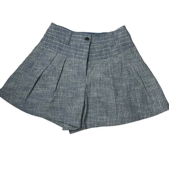 Ramy Brooks Billie Pleated Striped Shorts - Picture 1 of 6